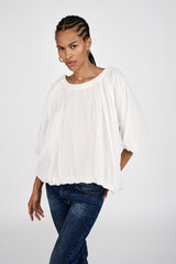 Rachelle - Voile cloud blouse I Pirate black 3 - Rabens Saloner - DK