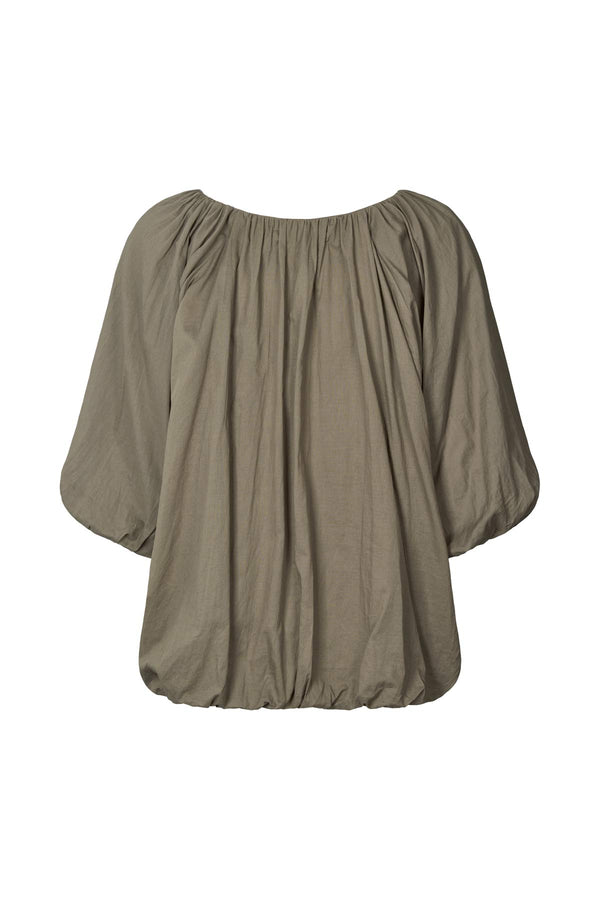 Rachelle - Voile cloud blouse I Dry bark 2 - Rabens Saloner - DK