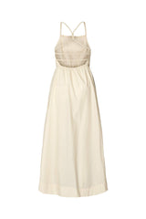 Cylle - Poplin elastic dress I Champagne 4 - Rabens Saloner - DK