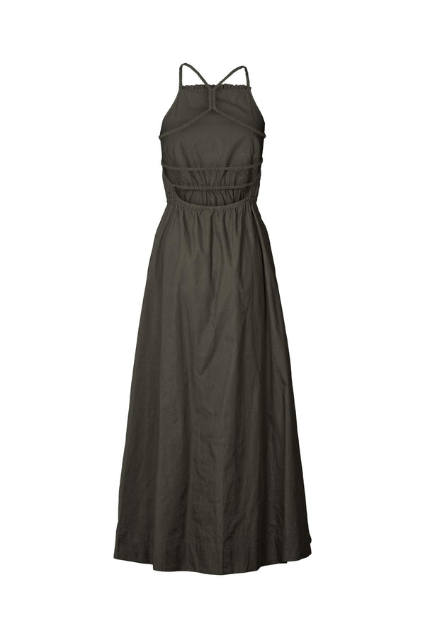 Cylle - Poplin elastic dress I Pirate black 2 - Rabens Saloner - DK