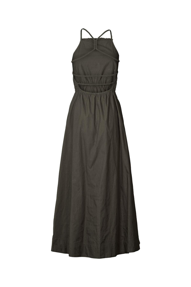 Cylle - Poplin elastic dress I Pirate black 2 - Rabens Saloner - DK