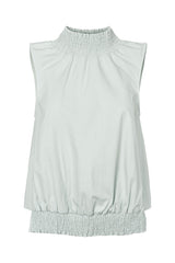Fiola - Poplin heavy shirring top I Sky blue Sky blue XS 1 - Rabens Saloner - DK