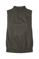 Fiola - Poplin heavy shirring top I Pirate black Pirate black XS 1 - Rabens Saloner - DK