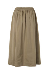 Guri - Poplin heavy full skirt I Dry bark 4 - Rabens Saloner - DK