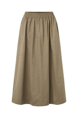Guri - Poplin heavy full skirt I Dry bark Dry bark XS 3 - Rabens Saloner - DK