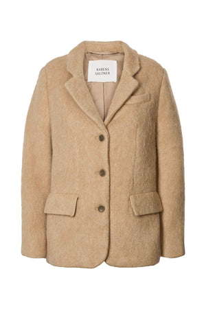 Nyara - Fuzzy jacket I Oatmeal Oatmeal XS 1 - Rabens Saloner - DK