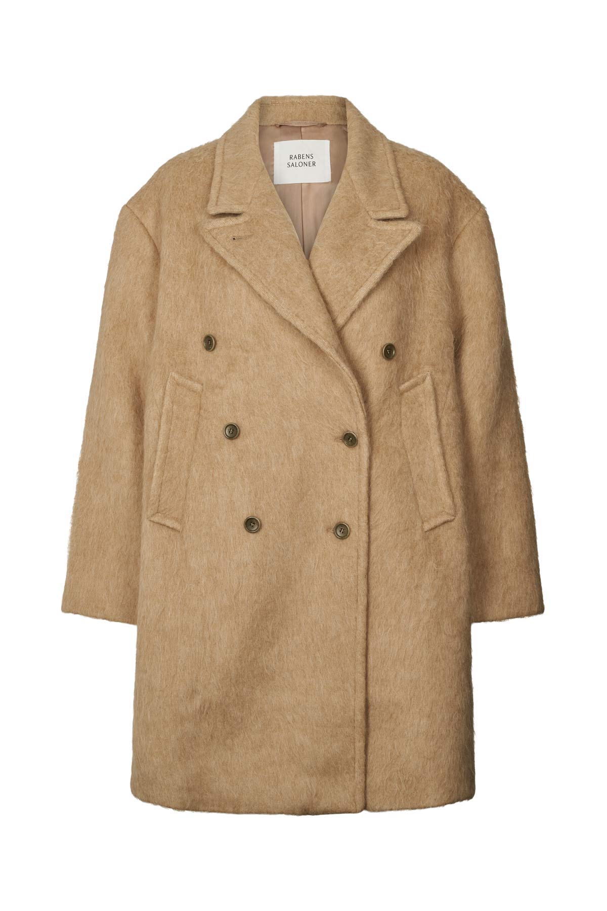 Leanna - Fuzzy oversized coat I Oatmeal Oatmeal XS/S 7 - Rabens Saloner - DK
