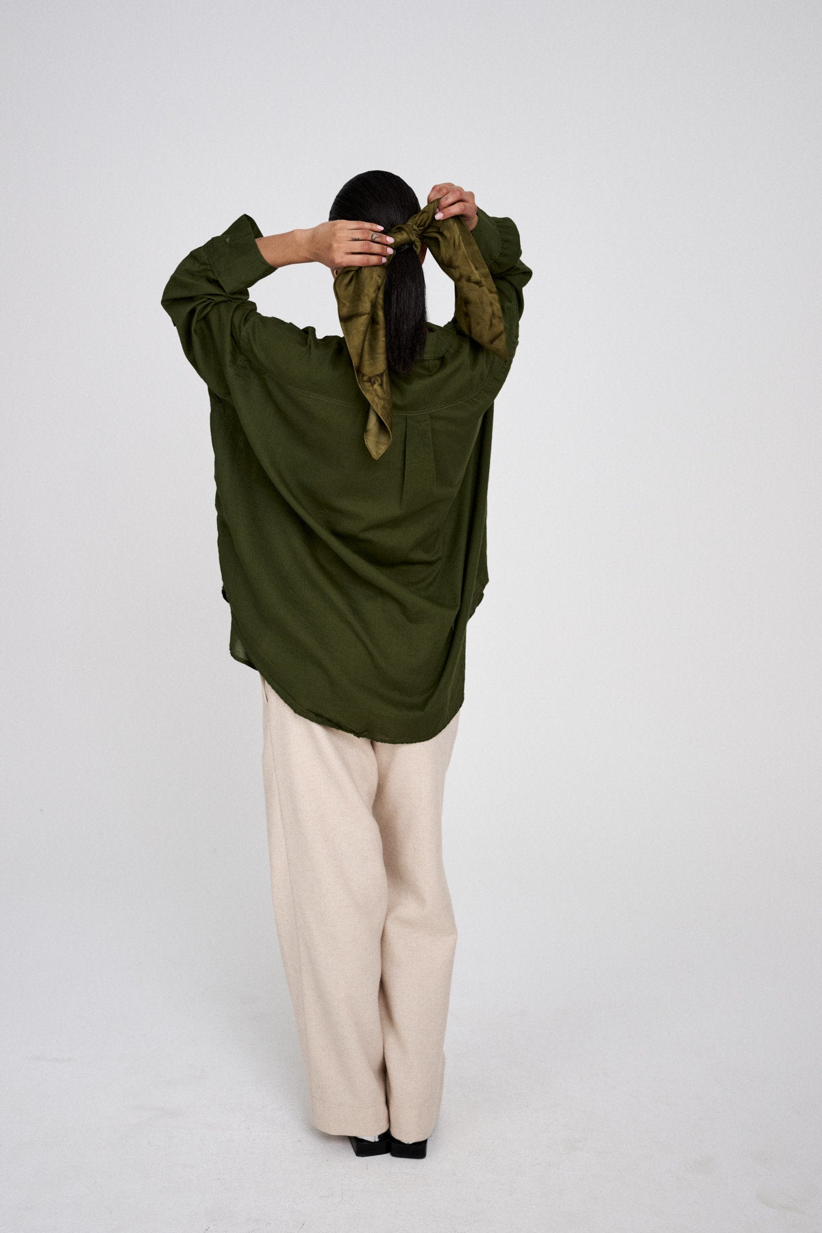 Noah - Cotton oversized shirt I Dark brown 4 - Rabens Saloner - DK