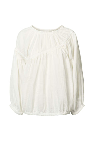 Lotte - Cotton dbl elasticated top I White White XS/S 1 - Rabens Saloner - DK