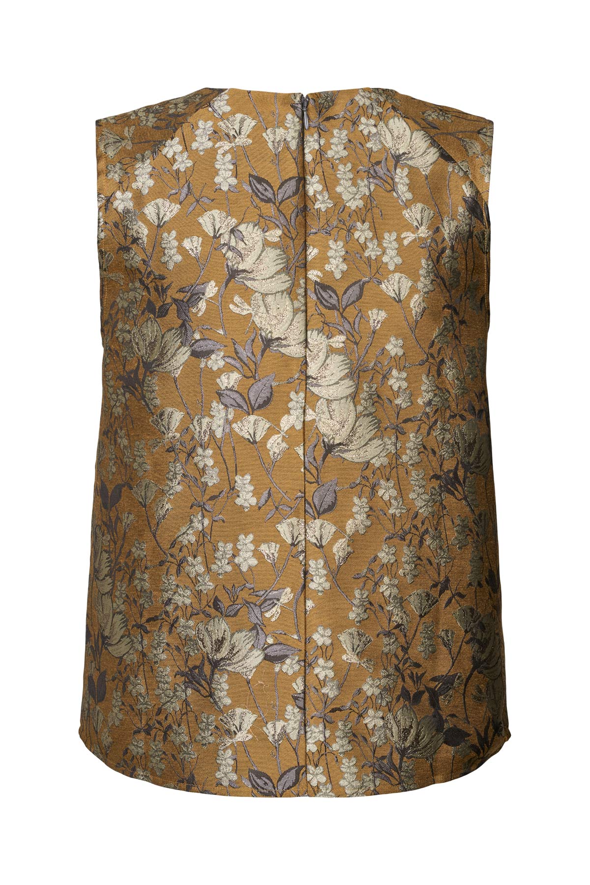 Piper - Ottoman jacquard top I Golden combo 5 - Rabens Saloner - DK