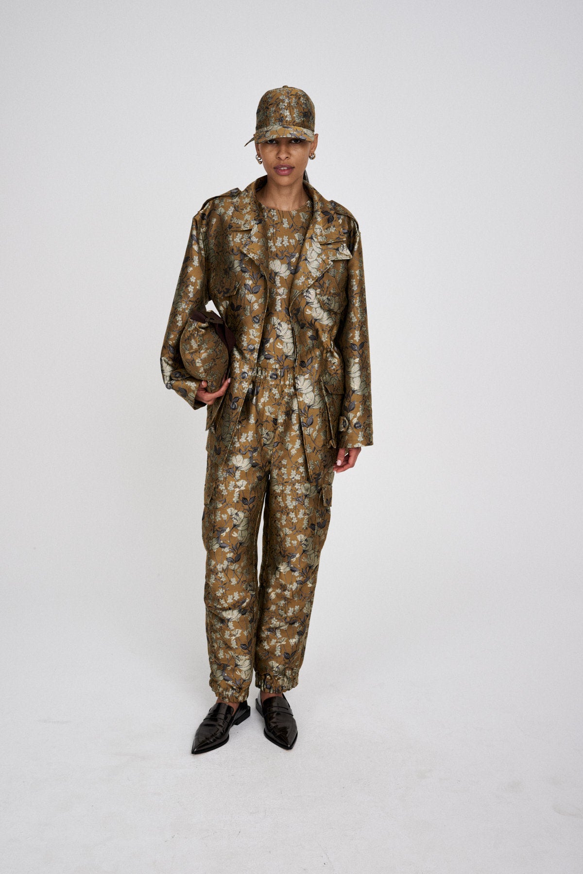 Piper - Ottoman jacquard top I Golden combo 6 - Rabens Saloner - DK