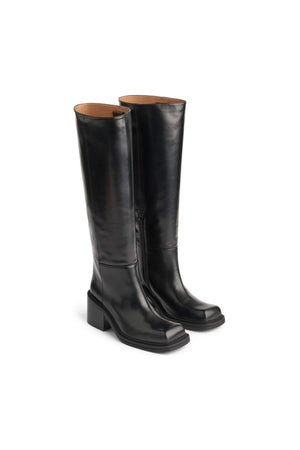 Prana - Chunky heel boot I Black Black 36 1 - Rabens Saloner - DK