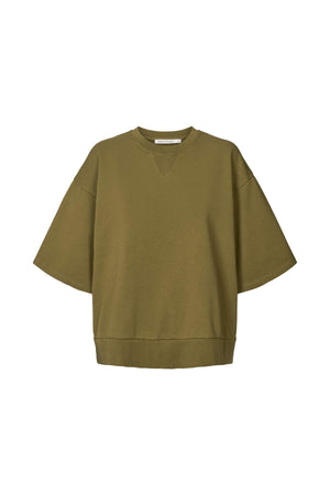 Narah - Sweat top I Dark Olive Dark Olive XS/S 4 - Rabens Saloner - DK