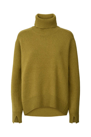 Celly - Pure wool roll neck sweater I Fern green Fern green XS 6 - Rabens Saloner - DK