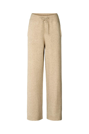Dianne - Pure wool lounge pants I Oatmeal Oatmeal XS 8 - Rabens Saloner - DK