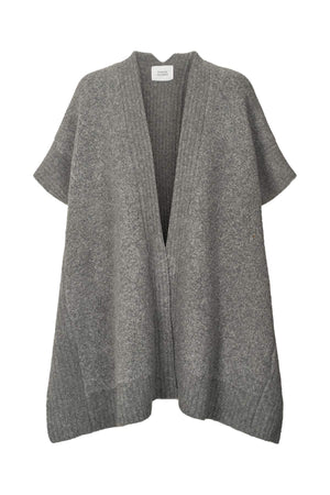 Dorris - Sheep knit cape I Grey melange Grey melange O/S 6 - Rabens Saloner - DK