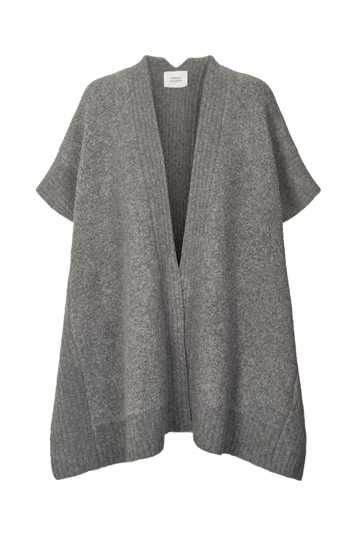 Dorris - Sheep knit cape I Grey melange Grey melange O/S 6 - Rabens Saloner - DK