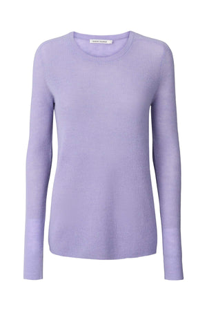 Shauna - Waffled knit long sleeve top I Lavender Lavender XS 1 - Rabens Saloner - DK