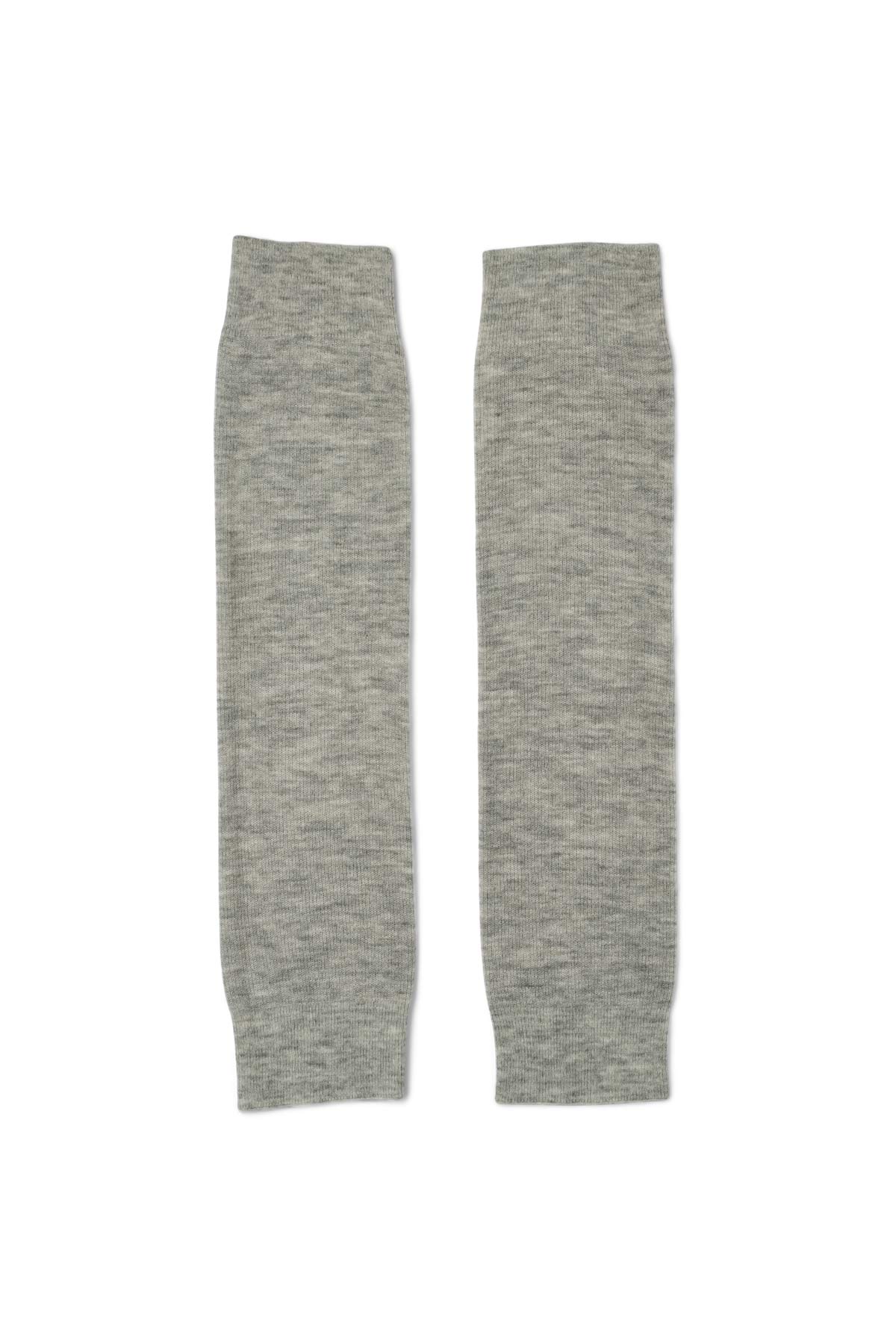 Seia - Waffled knit leg warmers I Grey melange Grey melange O/S 2 - Rabens Saloner - DK