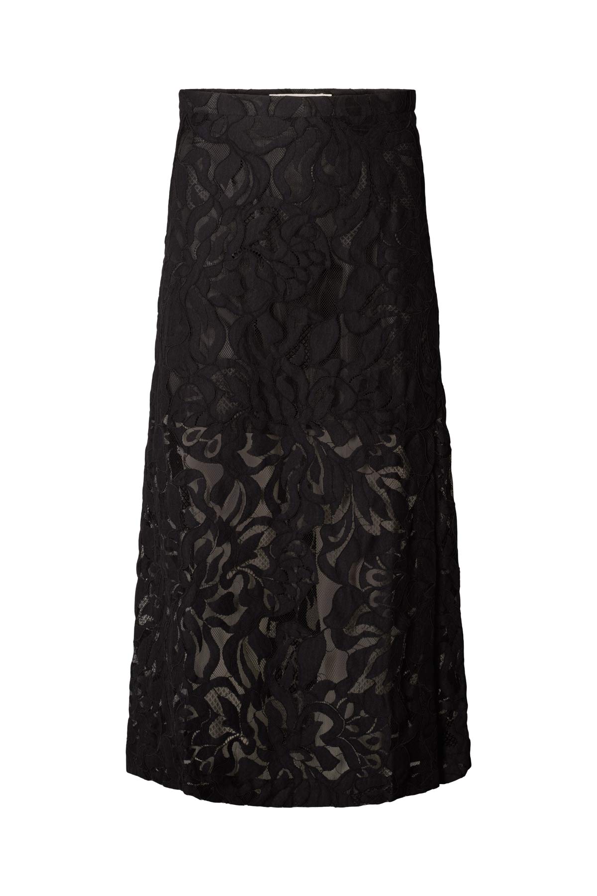 Fauna - Orchid lace skirt I Black