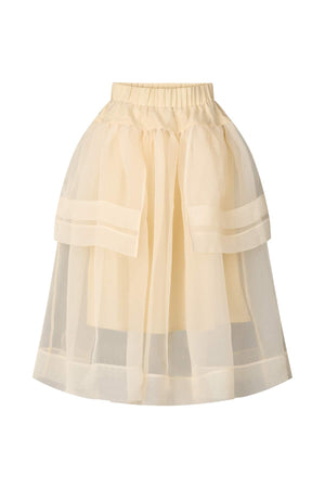 Falka - Organza layer skirt I Bisque Bisque XS 6 - Rabens Saloner - DK