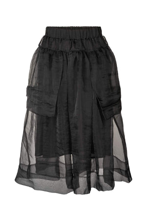 Falka - Organza layer skirt I Black Black XS 3 - Rabens Saloner - DK