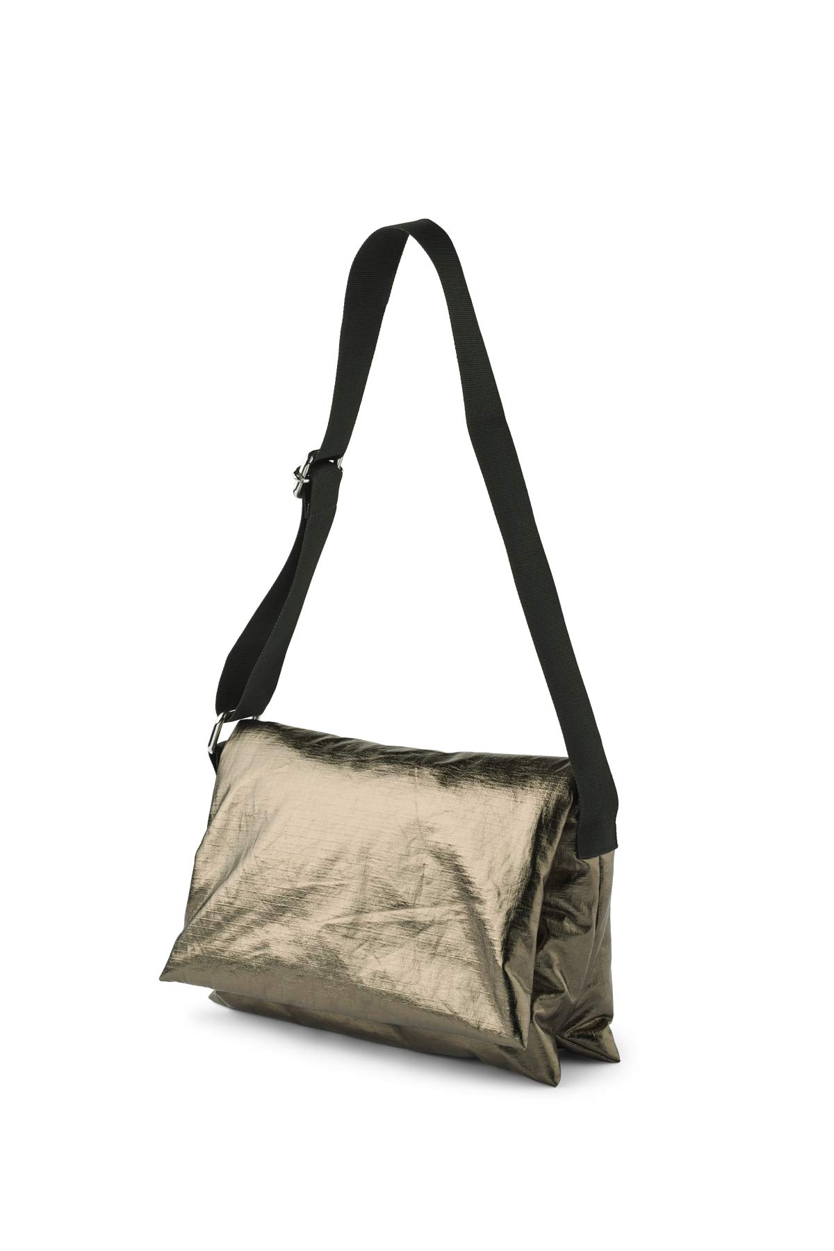 Pallavi - Foiled ripstop clutch I Metallic olive Metallic olive O/S 1 - Rabens Saloner - DK