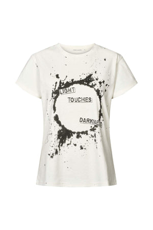 Ambla - Eclipsed print t-shirt I Chalk Chalk XS 3 - Rabens Saloner - DK