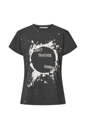 Ambla - Eclipsed print t-shirt I Faded black Faded black XS 4 - Rabens Saloner - DK