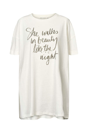 Dee - Poet oversize t-shirt I Chalk Chalk XS/S 4 - Rabens Saloner - DK