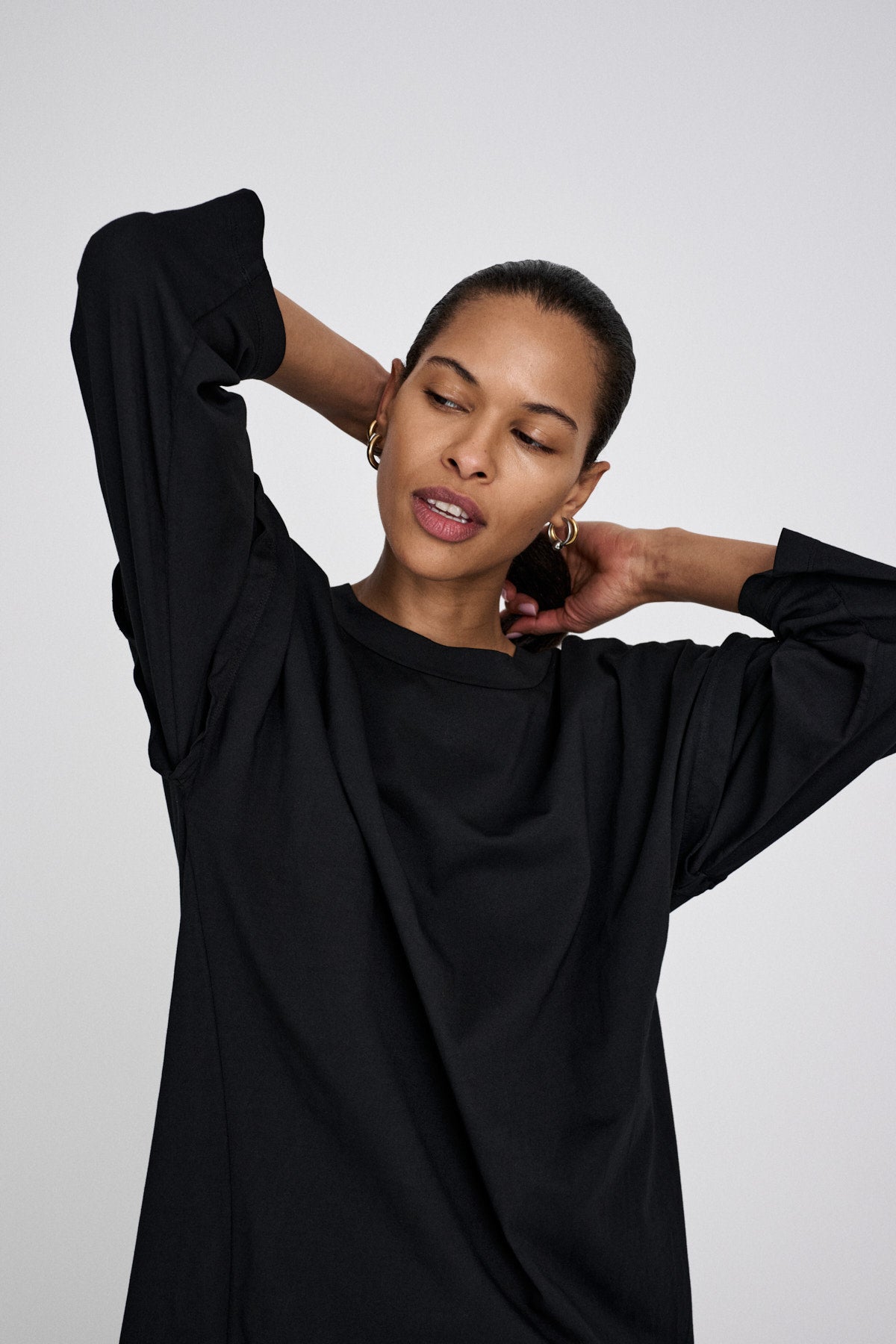 Brynja - FOT jersey dress I Faded black 3 - Rabens Saloner - DK