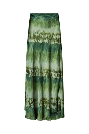 Willie - Arizona long A-line skirt I Bottle green combo Bottle green combo XS 2 - Rabens Saloner - DK