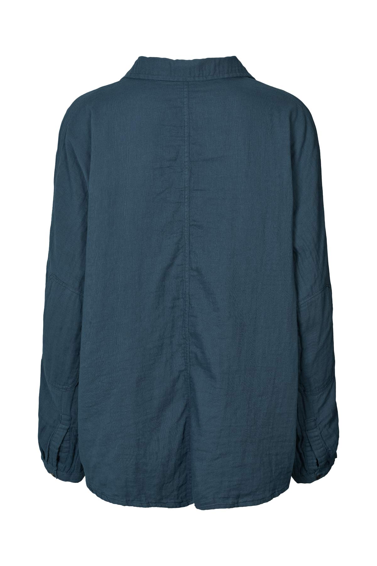 Cotton double elbow patch shirt - Jojo I Navy