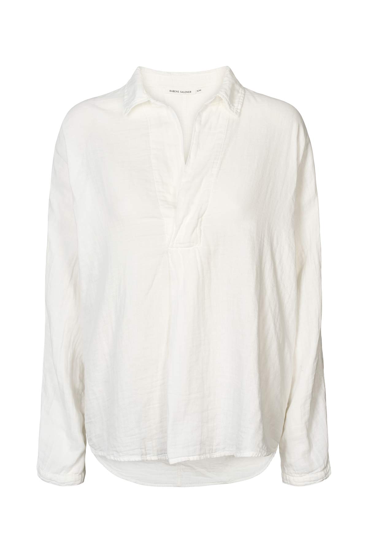 Cotton double elbow patch shirt - Jojo I White