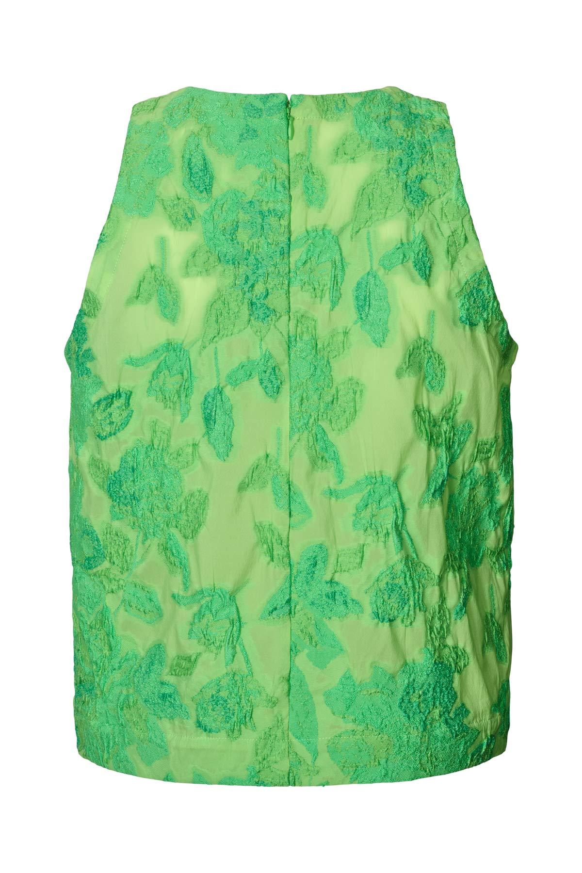 Clipped jacquard tank top - Piper I Viper green