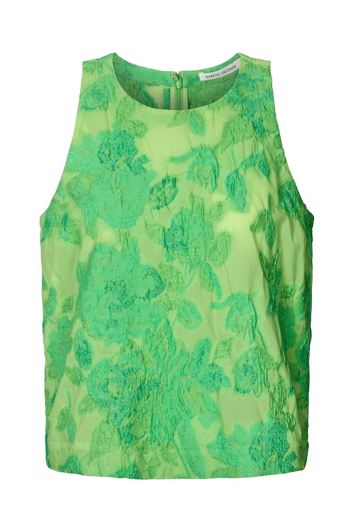 Clipped jacquard tank top - Piper I Viper green