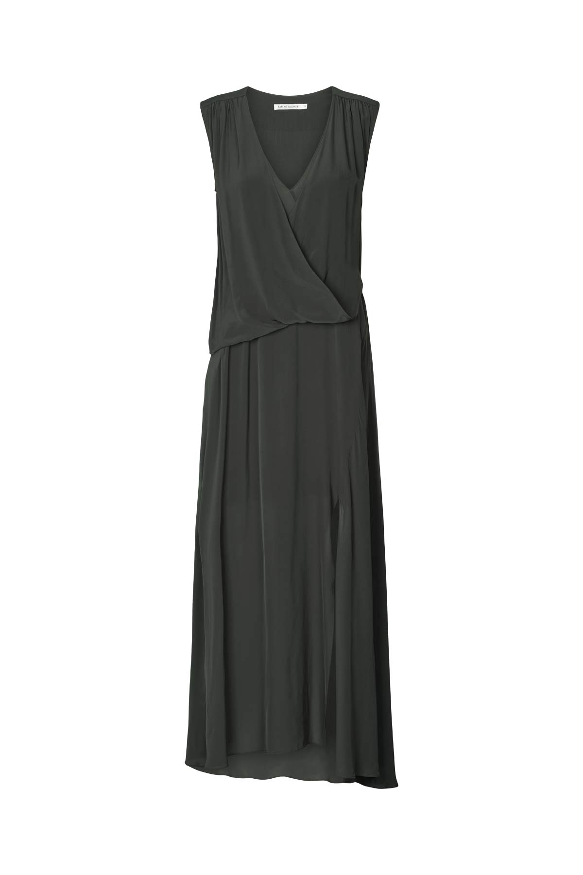 Ellemi - Matte drape dress I Pirate black Pirate black XS 1 - Rabens Saloner - DK