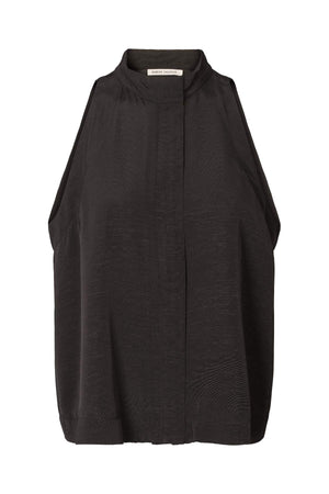 Kaley - Grossgrain halter top I Black Black XS 8 - Rabens Saloner - DK