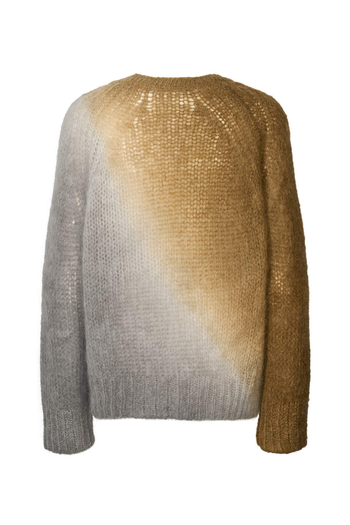 Jasmin - Cross dye boxy sweater I Dark toffee grey combo 6 - Rabens Saloner - DK