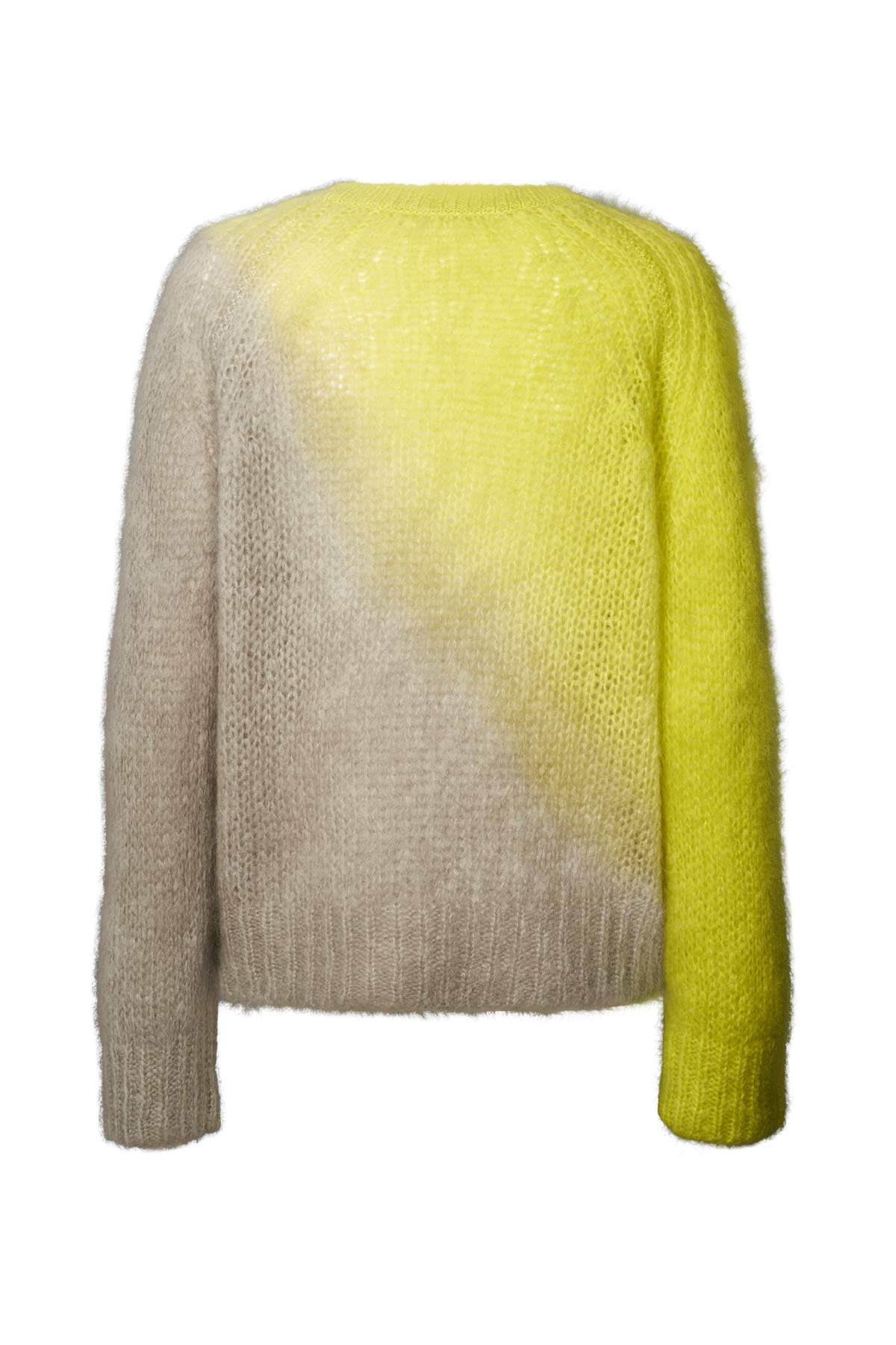 Jasmin - Cross dye boxy sweater I Limeade pelican combo 6 - Rabens Saloner - DK