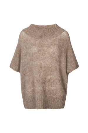 Superlight knit tunic top - Asna I Mushroom