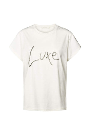 Ambla - Diamante t-shirt I Chalk Chalk XS 1 - Rabens Saloner - DK