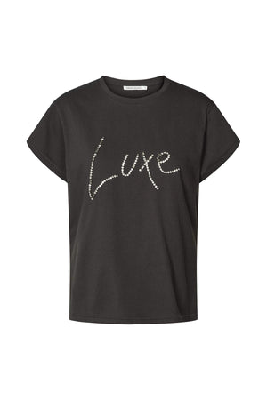 Ambla - Diamante t-shirt I Faded black Faded black XS 6 - Rabens Saloner - DK