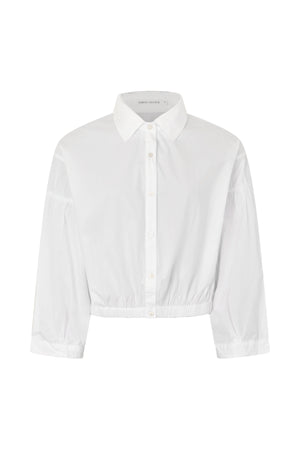Veda - Poplin shirt box pleat sleeve I White White XS 1 - Rabens Saloner - DK