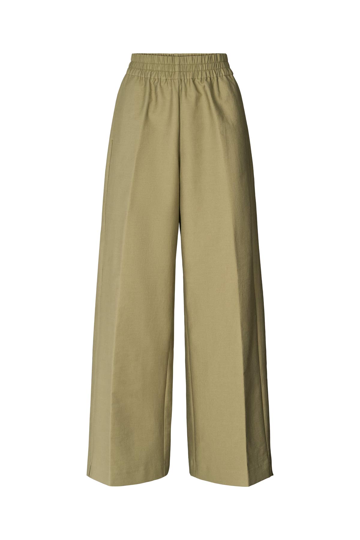 Everdeen - Soft tailoring relaxed pants I Pale Khaki 10 - Rabens Saloner - DK
