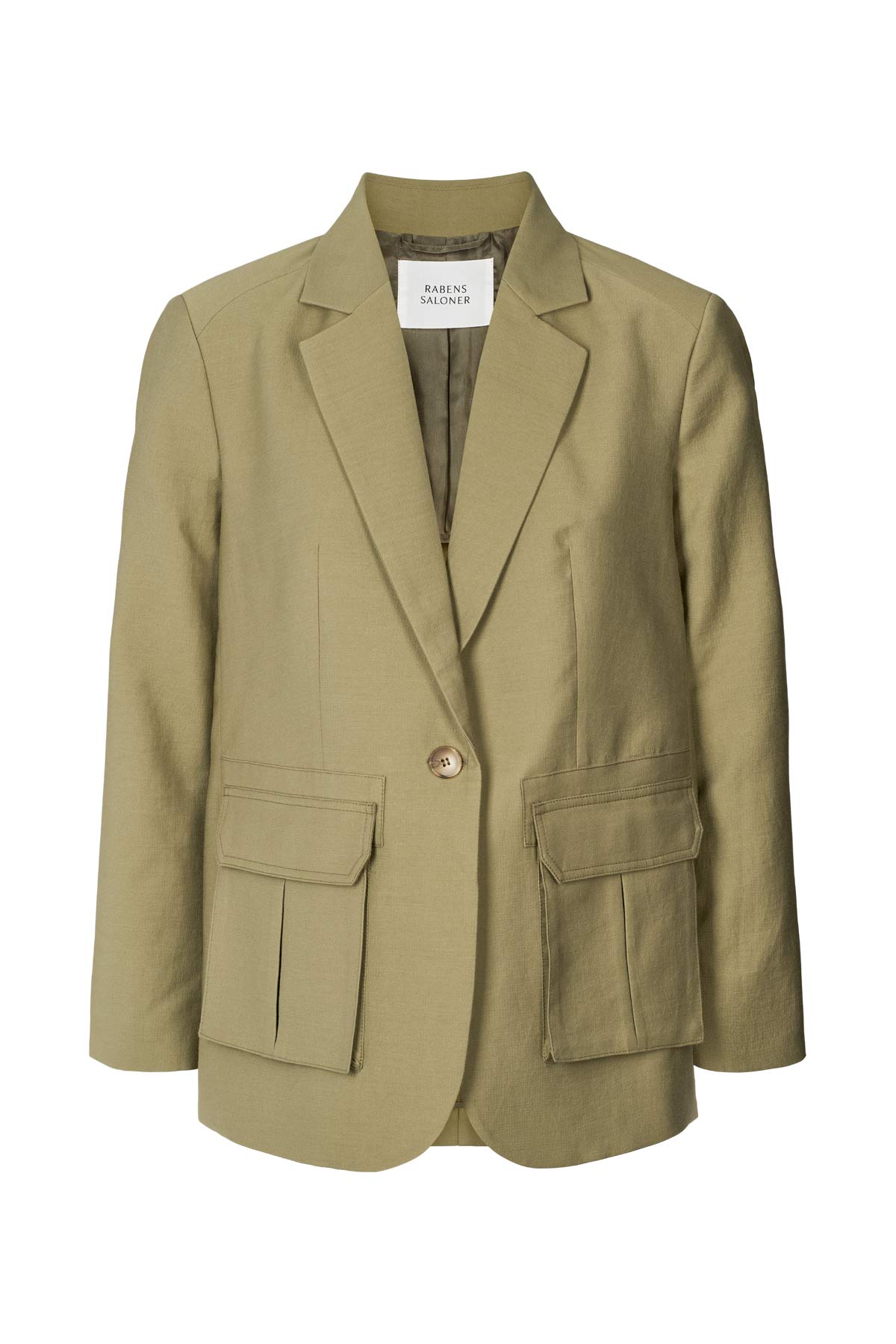 Sabila - Soft tailoring cargo jacket I Pale Khaki 4 - Rabens Saloner - DK