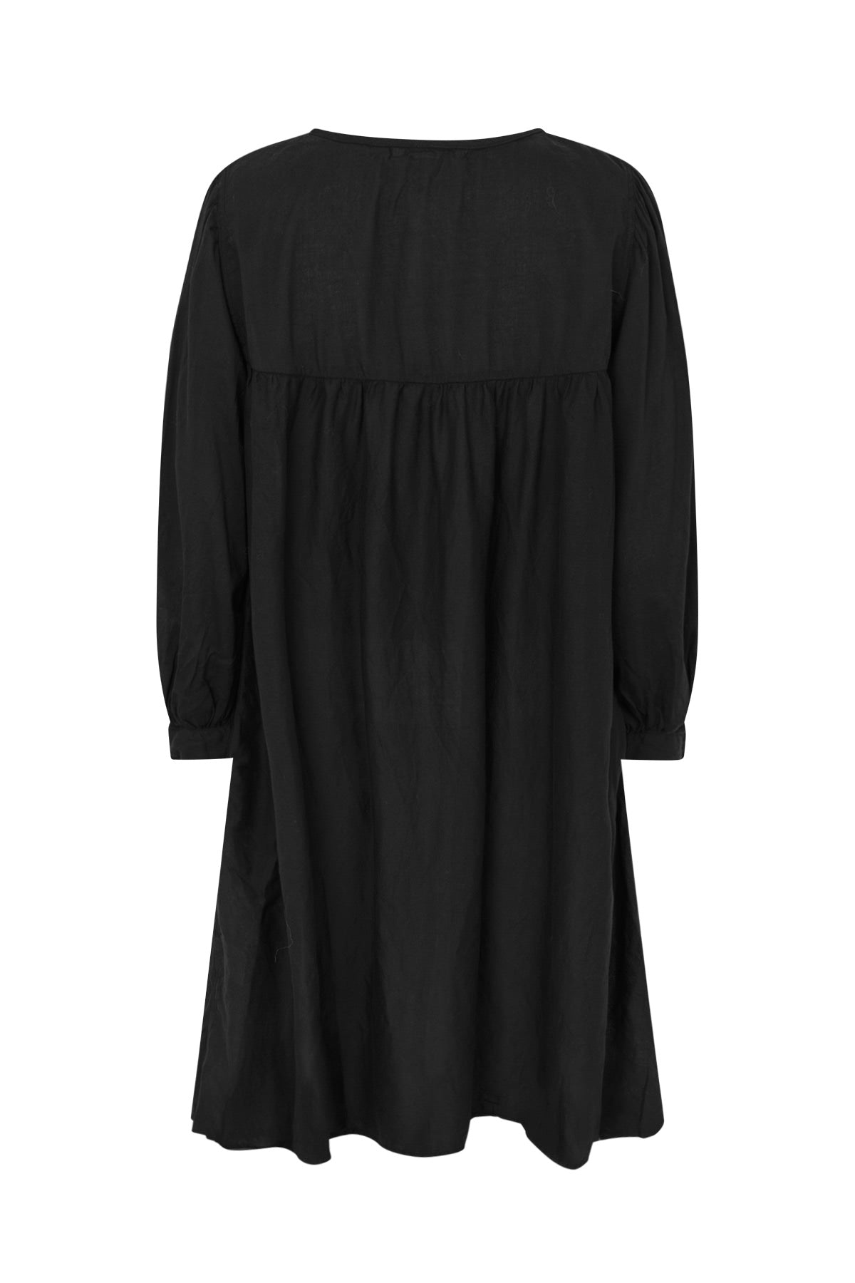 Elda - Cotton full sleeve dress I Black 2 - Rabens Saloner - DK