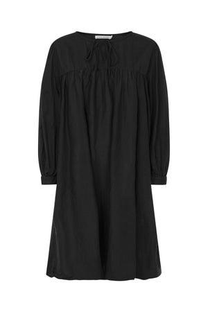 Elda - Cotton full sleeve dress I Black Black XS 1 - Rabens Saloner - DK