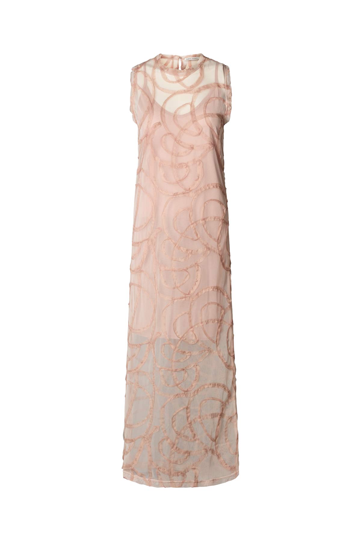Vita - Scribble long dress I Blush Blush XS 6 - Rabens Saloner - DK