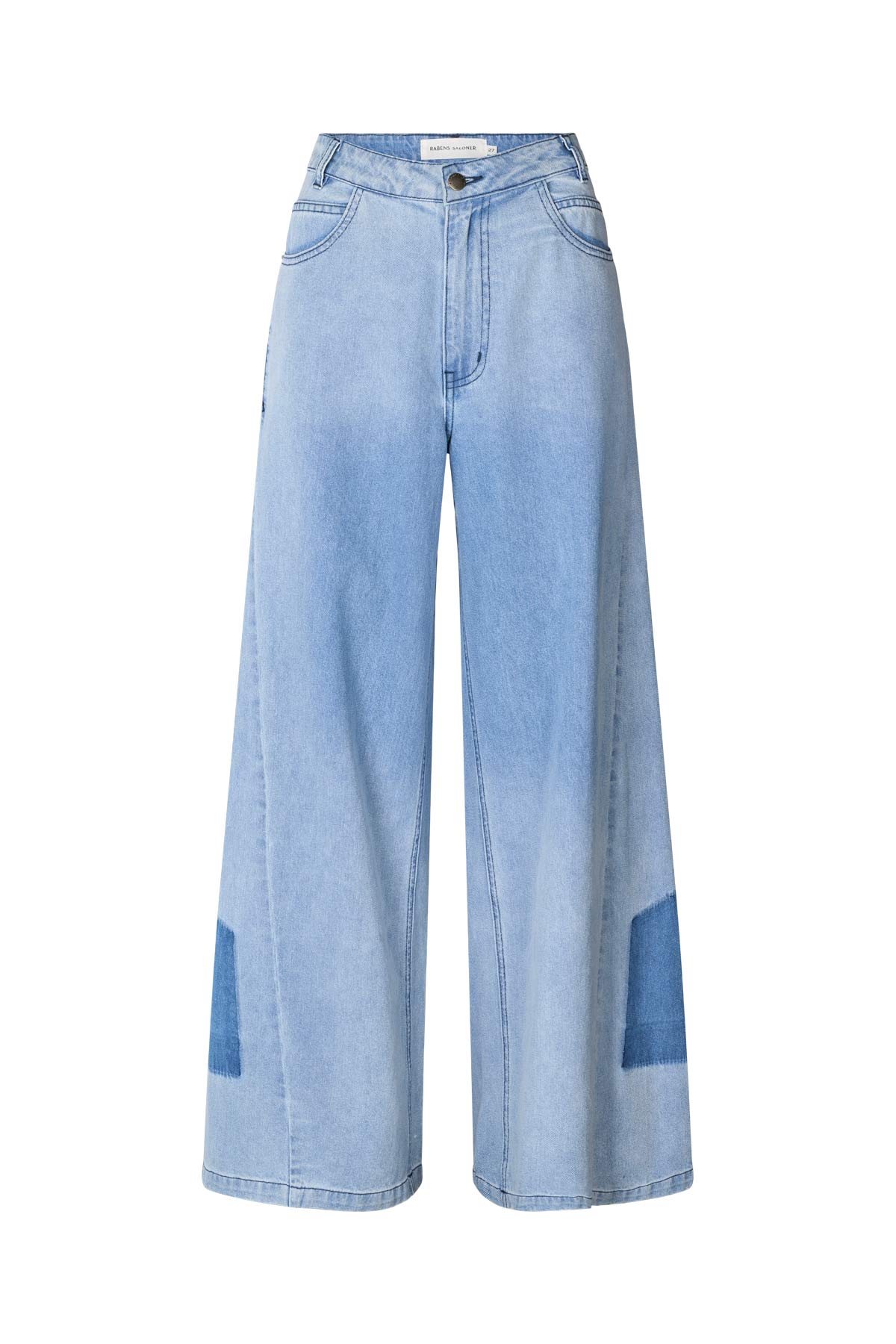 Lane - Light denim wide leg pants I Light washed denim Light washed denim 25 10 - Rabens Saloner - DK